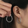 Non-Tarnish 304 Stainless Steel Hoop Earrings EJEW-K269-12G-3