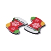 Christmas Style Printed Acrylic Cabochons MACR-O045-01H-3