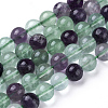 Natural Green Fluorite Beads Strands G-F433-8mm-1