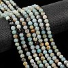 Natural Flower Amazonite Beads Strands Z26N5018-4