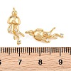 Brass Micro Pave Clear Cubic Zirconia Pendants KK-Q085-03B-G-3