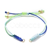 Adjustable Braided Nylon Thread Link Bracelet Makings AJEW-JB01160-02-2