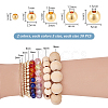 300Pcs 2 Colors 5 Sizes Rack Plating Brass Beads KK-PH0006-43-2