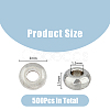 500Pcs 202 Stainless Steel Spacer Beads STAS-DC0015-09-2