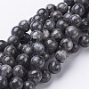 Natural Larvikite Beads Strands X-GSR10mmC128-1