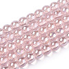 Electroplate Transparent Glass Beads Strands GLAA-T032-T4mm-AB10-1