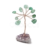 Natural Green Aventurine Chips Tree of Life Decorations DJEW-P022-03A-02-1