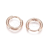 304 Stainless Steel Huggie Hoop Earrings EJEW-G272-02-8mm-RG-2