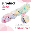 1 Skein Gradient Segment Dyed 80% Wool 20% Acrylic Blended Yarn OCOR-TA0003-02B-4