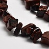 Chip Natural Mahogany Obsidian Beads Strands G-N0134-25-2