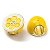 Brass Enamel European Beads KK-D038-10G-2