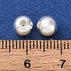 Fine Silver Round Beads STER-A047-08B-S-3