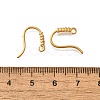 304 Stainless Steel Rhinestone Earring Hooks STAS-D310-01G-02-3