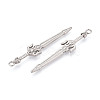304 Stainless Steel Pendants STAS-N114-61P-2