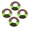 Resin & Walnut Wood Pendants RESI-S389-068A-A06-1
