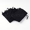 Polyester Imitation Burlap Packing Pouches Drawstring Bags ABAG-R005-9x12-09-2
