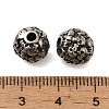 Retro Rondelle Skull 316 Stainless Steel European Large Hole Beads STAS-F072-05-01-3