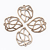 Unfinished Hollow Wood Big Pendants WOOD-N006-149-1