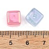 UV Plating Opaque Acrylic Beads MACR-K361-43-3