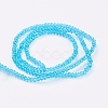Transparent Glass Beads Strands X-GLAA-R135-2mm-08-2