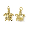 Rack Plating Brass Micro Pave Cubic Zirconia Pendants X-KK-C007-27G-1