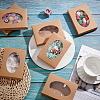 Foldable Creative Kraft Paper Box CON-WH0085-29A-5