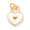 Brass Enamel Pendants KK-M218-11C-RS-1