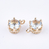 Transparent Glass Charms GLAA-T007-17F-2