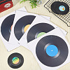 4 Sheets 4 Colors Square Plastic Vinyl Records Waterproof Decorative Stickers DIY-WH0349-146-4