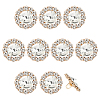 10Pcs Alloy Rhinestone Shank Buttons FIND-FG0003-20KCG-1