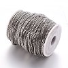 Tarnish Resistant 304 Stainless Steel Twisted Chains Curb Chain CHS-R001-1.0mm-3