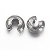 Iron Crimp Beads Covers X-IFIN-H028-B-2