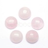 Natural Rose Quartz Cabochons G-P393-R20-8MM-1