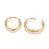 304 Stainless Steel Huggie Hoop Earrings EJEW-G272-02-12mm-G-3