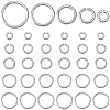 50Pcs 5 Styles 925 Sterling Silver Open Jump Rings STER-BBC0006-19-1