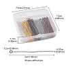 200Pcs 5 Colors Brass Eye Pins KK-YW0002-04-4