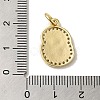 Brass Micro Pave Cubic Zirconia Pendants KK-K354-02G-S-3