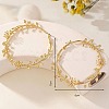 Alloy Branch Flower Big Hoop Earrings for Women WGC29F5-01-2