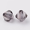 Faceted Bicone Transparent Acrylic Beads LS-DBB4mm-60-2