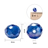 10 Colors Electroplate Glass Beads EGLA-JP0002-01B-8mm-4