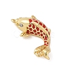 Brass Enamel Pendants KK-B148-12G-01-2