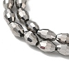 Electroplate Glass Beads Strands EGLA-J013-4x6mm-F50-4