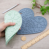 2Pcs 2 Colors Silicone Hot Mats for Hot Dishes AJEW-GF0008-29A-3
