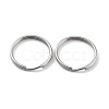 Non-Tarnish 304 Stainless Steel Split Key Rings STAS-Q314-02I-P-1