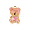 304 Stainless Steel Enamel Pendants STAS-E531-01G-1
