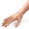 Faceted Glass Rondelle Beads Stretch Bracelet for Kid BJEW-JB06807-20-4