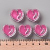 Transparent Enamel Acrylic Beads TACR-S155-004I-4
