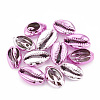 Electroplated Natural Cowrie Shell Beads X-SSHEL-S258-06D-1