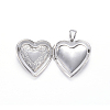 Non-Tarnish 316 Stainless Steel Locket Pendants X-STAS-N0016-03P-3
