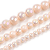 Electroplate Opaque Glass Beads Strands GLAA-T032-P4mm-AB09-4